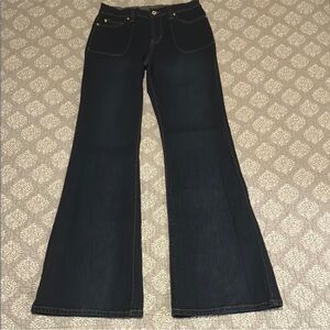 DG2 By Diane Gilman Dark Wash Flare Jeans